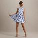 Women's Tie Waist Printed Midi Dress Suspender Summer Spring_ecoleips.com