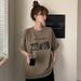 Women's Harajuku Style Short Sleeve T-Shirt Loose Korean Trendy Top For Summer Live_ecoleips.com