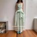 CZ ZHANG Commuting Fashionable Light Spring Korean Style Strap Bow Solid Color A-Line Strapless Dress B16292_ecoleips.com