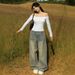 AC429 New Casual Comfortable Solid Color Long Sleeve Pure Desire Ruffle Off-Shoulder Top For Cross-Border_ecoleips.com