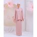Elegant Muslim Women's 3D Floral Print Dress Set Long Sleeve Modest Abaya And Skirt Comfortable Polyester Blend Fabric_ecoleips.com