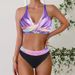 Women's Clothing New Plus Size Colorful Printed Bikini Set Triangle Skirt Two Piece Swimsuit For Women_ecoleips.com