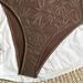 Women's Solid Color One-Piece Swimsuit - Sexy High-Cut Monokini With Floral Embroidery For Beach & Pool_ecoleips.com