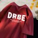 Women's Loose Short Sleeve T-Shirt 100% Cotton Breathable Summer Top Chic American/Hong Kong Style Letter Brand Design_ecoleips.com