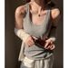 Women's Oversized Loose Fitting Relaxed Fit Tank Top Sleeveless Camisole for Spring And Summer Inner Layer Or Standalone Wear_ecoleips.com