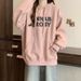 American-style Casual Sweatshirt For Women, Spring And Autumn Thin Korean Version, Loose Fit With Heavy Embroidery,_ecoleips.com