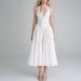 Spring Festival New Women's Solid Color Elegant Sexy V-Neck Halter High Waist Dress_ecoleips.com