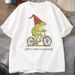 Off To Cause A Kerfuffle Frog T-Shirt Funny Weirdcore Sayings Unique Tshirt Adults Joker Women Graphic Tee Women Summer Tops Y2K_ecoleips.com