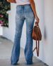 Cross border Independent Website New Style WISH Versatile Slim Mid waist Washed Slim Slim Fit Slim Denim Pants Female Trendy2025_ecoleips.com