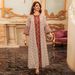 Women's Clothing Muslim Sequin Embroidery Fashion Mesh Embroidery Dress Jalabiya Robe Dubai Robe_ecoleips.com