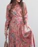 Fashionable Printed Two Piece Set Long Sleeved Shirt And Wide Sleeve Skirt for Women Foreign Trade_ecoleips.com
