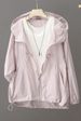 2026 Popular Solid Color Hooded Sunscreen Clothing, Summer Outdoor Light And Breathable Loose Cardigan, UV-proof Short Jacket_ecoleips.com