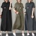 New Japanese Solid Color Cotton And Linen Lapel, Short Sleeve Loose Pocket Women's Casual Dress Women's_ecoleips.com