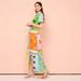 Foreign Trade 2025 Spring New European And American Women's Fashion Elegant Printed Cardigan Collar Tie Dress_ecoleips.com