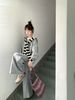 Gray Long-sleeve Hoodie With Shawl For Women, Autumn Winter New Style, Loose And Casual Sports Three-piece Set, Trendy_ecoleips.com