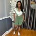 Women's Clothing Women's Color Block Sports Suit Short Zipper Top And Shorts Casual Two Piece Set For Formal & Casual For Women_ecoleips.com