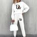 Women's Fleece Two Piece Set 2026 Cozy Comfort Warm Solid Color Sweatsuit Home Leisure Wear_ecoleips.com
