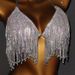 Women’s Clothing Diamond Tassel Bikini Diamond Swimsuit Diamond Tassel Bikini Sewn Diamond Bikini Nightclub Clothes_ecoleips.com