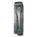 Women’s Clothing Trendy Washed Old Design High End Men's Straight Loose Jeans_ecoleips.com