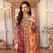 Women's Ethnic Print Kaftan Dress – Long Sleeve Loose Fit Maxi Dress With Embellished Beading (Polyester, S-Xxl, Multi-Color, Pullover Style)_ecoleips.com