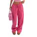 Women's Clothing Women's Clothing Summer New Loose Drawstring Trousers Solid Color Versatile Fashion Casual Pants_ecoleips.com