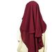Muslim Accessories"Breathable Double-Layer Hijab Veil – Soft Chiffon Mesh With Adjustable Strap For Modest Fashion"_ecoleips.com