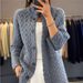 Pure Base Cardigan, Autumn And Winter Sweater, Sweater, Knitted Twist, Korean Version Versatile Top, Women's Jacquard_ecoleips.com