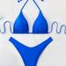 Women's Sexy High-Cut Bikini Set - Nylon Spandex Mix, Backless Design, Comfortable & Stylish Swimwear For Beach & Pool_ecoleips.com