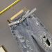 Distressed Dad Jeans For Women – High Waisted Loose Fit Denim Pants With Rhinestone Embellishments (90s Vintage Style, Cropped Length)_ecoleips.com