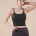 European And American Style Nude-feel Thin-strap U-neck Sports Bra For Women, One-piece Backless Fitness Tank Top,_ecoleips.com