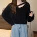 Women's Clothing Faux Mink Fur Sweater Soft Cozy Design Mohair Autumn Winter New Simple Top For Ladies_ecoleips.com