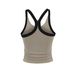 Modal Threaded Sports High Elasticity Tight Yoga Fitness Camisole For Women Summer Ruched Integrated Chest Pad Bra Vest_ecoleips.com