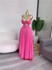 Women's Clothing Summer Strapless Camisole Dress Women's Elegant Backless Long Dress With Padded Bra Printed Vacation Style_ecoleips.com