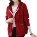 K Women's New Fashion Cardigan Coat With Zipper And Hooded Knitted Top_ecoleips.com