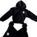 Women's Spring Autumn Classic Letter Print Hooded Sweatshirt And Casual Wide Leg Pants Set_ecoleips.com
