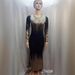 2023 New European And American Style Gold-Printed Slim-Fit Long-Sleeve, Autumn/Winter Evening Gown, Mermaid_ecoleips.com
