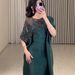 Women's Clothing Independent Station Embroidered Kaftan Robe Evening Dress_ecoleips.com