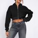Hooded For Women, Short Cardigan Jacket, New Spring/Summer Loose Fit Long Sleeve Couple Sweatshirt_ecoleips.com