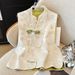 K New Temperament Round Neck High-end Top For Women In Vest. No Necklaces Or Other Accessories_ecoleips.com