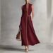 Women's Color Block Sleeveless Stand Collar Dress European American Style Cotton Linen Blend Available in 5 Colors_ecoleips.com