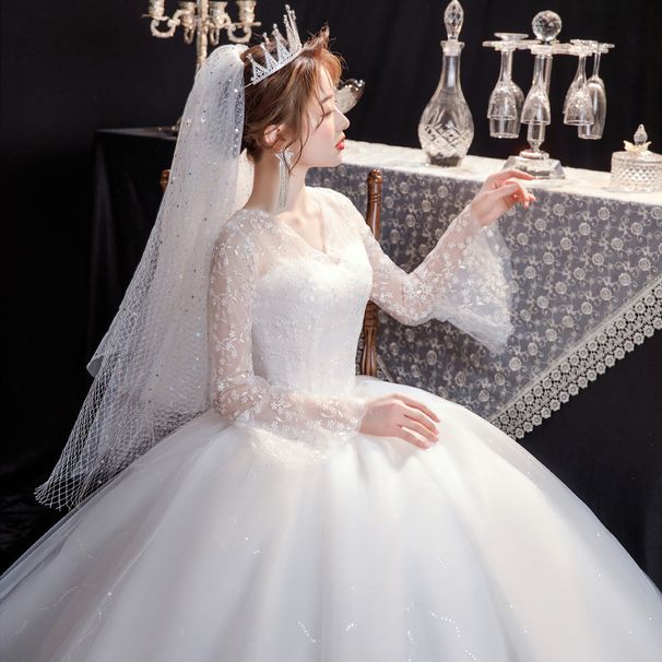 2025 New Style Bridal Lace Dress, Super Fairy Dreamy, French Style, Plus Size, Spring/Summer Wedding Dress With_ecoleips.com