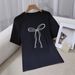 Women's Casual round Neck Short Sleeve T-Shirt Multi-Color Solid Loose Printed Fashion Top for Spring/Autumn & Summer_ecoleips.com