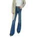 Women's Classic Straight Leg Jeans – Button-Fly Denim Pants With Comfort Fit & Bluish Wash_ecoleips.com