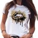 New Plus-size Cross-border Round-neck European And American Colorful Lip Print Women's Short-sleeve T-shirt_ecoleips.com