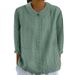 Women's Autumn-Colored Collar-Up, Solid-Color, Loose-Fitting Top With Seven-Inch Sleeves_ecoleips.com