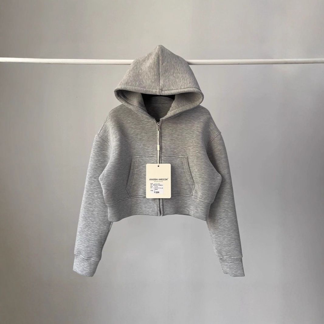 ng2510292 Ng2510292 American Style Hot Girl Fashion Solid Color Air Layer Loose Hooded Sweatshirt For Women Spring And Autumn Casual Sports_ecoleips.com