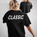 Women's Casual Round Neck Short Sleeve T-Shirt Multi-Color Solid Loose Fashion American Style Sports Top_ecoleips.com