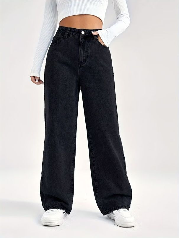 cross-border European And American Men's Jeans, High-waisted Slim-fit Straight Denim Pants, Bulk_ecoleips.com