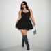 Women's Clothing Spring And Summer New Women's Sleeveless Dress High Waist Slimming Suspender Short Skirt_ecoleips.com
