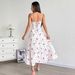 AD339 French-style Spring-summer New Sweet Fresh Printed Strapless Dress With Back Tie, Waist-cinching And Slimming_ecoleips.com